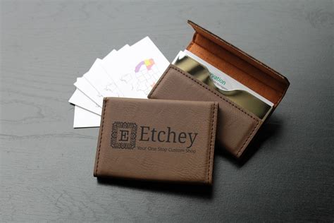 Custom Business Card Holders with Logos .